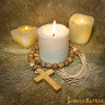 Wooden Rosary inspired by an 15th Cen.  Original