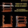 Tisch-Schwertständer aus Holz für 3 Schwerter