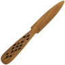 Rituální dřevěný nůž, dřevěný ručně vyráběný nůž Athame Wiccan. Pohanský čarodějnický wicca nůž