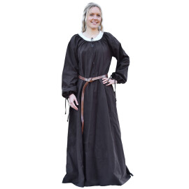 Ranně středověké šaty Isabel, hnědá