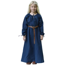 Dětské středověké šaty Ana, modrá