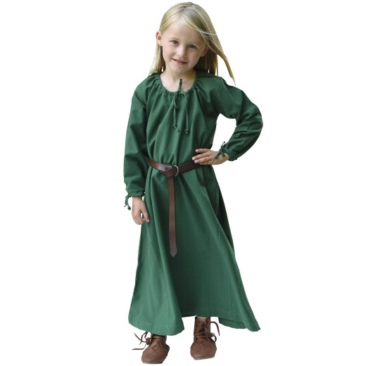 Dětské středověké šaty Ana, zelená