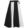 Medieval Skirt Lucia for Children, wide flare, black/natural-coloured, size 128 - Outlet