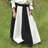 Medieval Skirt Lucia for Children, wide flare, black/natural-coloured