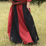 Medieval Skirt Lucia for Children, wide flare, black/red