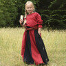 Dětská středověká široká sukně Lucia, černá/červená