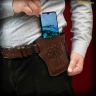 Mobile Phone Belt Pouch embossed with Tree of Gondor