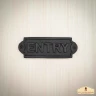 Front Door Sign ENTRY, 15x5cm