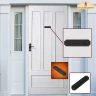 Door Sign WASHROOM from Solid Steel, 15x4cm