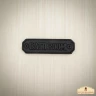 Door Sign BATHROOM from Solid Steel, 11,5x3cm