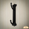 Hand Forged Wall Hook Coat Hook 21x4cm, Oil-Blackened Finish