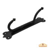 Hand Forged Wall Hook Coat Hook 21x4cm, Oil-Blackened Finish