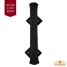 Robust Door Handle from Solid Hand Forged Steel, Medieval Style Castle, 24x7 cm
