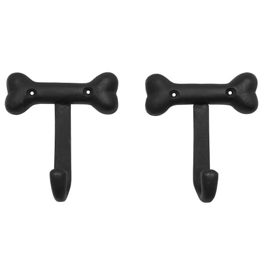 Dog Bone Wall Hook For Keys and Umbrellas 10x10cm, Pack of 2