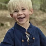 Dětská středověká košile Ricker, modrá