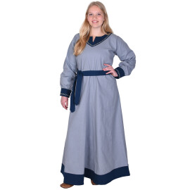 Viking Dress Jona, blue-grey/blue