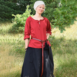 Mittelalterliche Bluse Isabel, rot