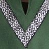 Středověká tunika s krátkým rukávem Flavien, zelená