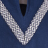 Medieval Braided Tunic Flavien, blue