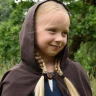 Středověký dětský plášť Favian, hnědá