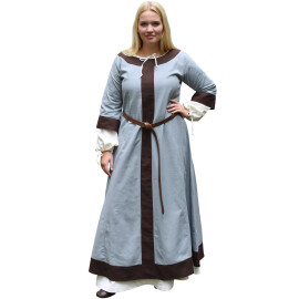 Early Medieval Dress Isabel, bluegray-brown