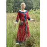 Early Medieval Dress Isabel, red-blue