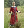 Ranně středověké šaty Isabel, červeno-modrá