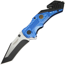 Rescue Folding Pocket Knife Haller VI, blue