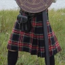 Kilt, Skotská sukně, 8 Yard Kilt, Black Stewart