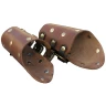 Leather bracers with rivets (pair)