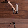Handforged Candle stick with Holder for kindling stick