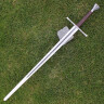Jedenapůlruční meč Ocasní ploutev s koženou pochvou
