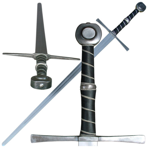 Heavy one-and-a-half cut bastard sword