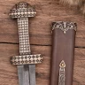 Viking Sword with hilt of bronze, damask steel