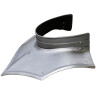 Gorget from steel with open back