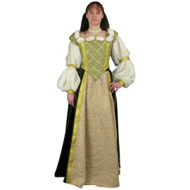 Renaissance dress Engelais with bonnet
