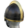 Viking helmet de luxe Ormr with brass fittings