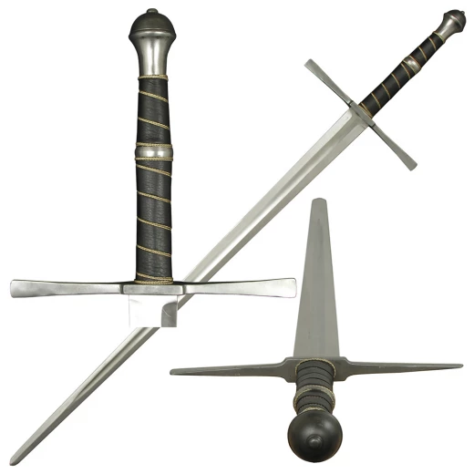 Heavy one-and-a-half cut bastard sword