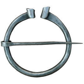 Hand forged cloak pin