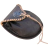 Belt pouch with a metal Celtic knot