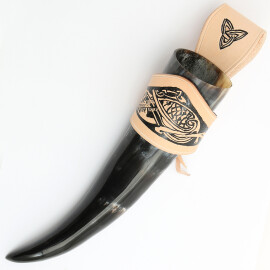 Drinking horn carrier in Viking style