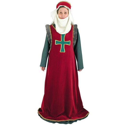 Medieval costume with cross