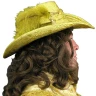 Mušketýrský klobouk zlatý