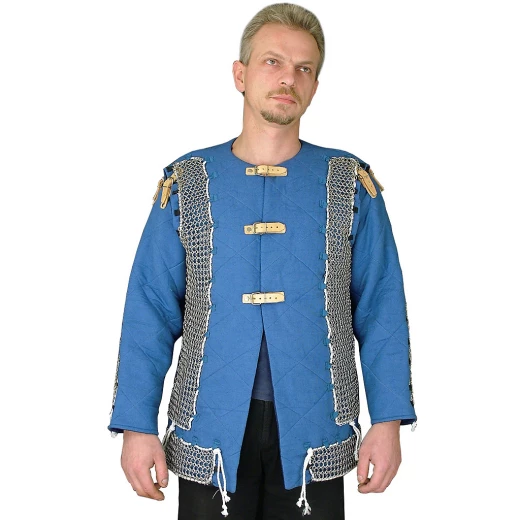 Padded tunic with chain mail fields