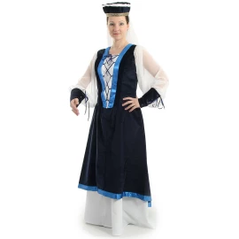 Renesanční dámské šaty s kloboukem