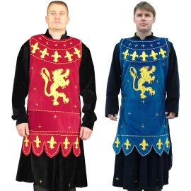 Tabard and surcoat with a lion