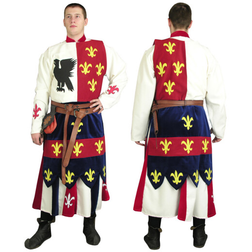 Skirt and heraldic jerkin