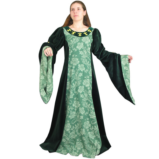 Elegantní podzimní středověké šaty