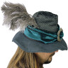 Men's hat with ostrich's feathers
