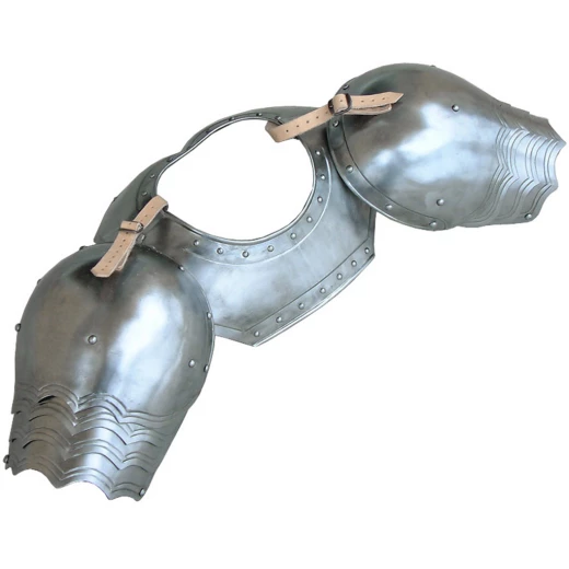 Gorget and pauldrons, knight's armour